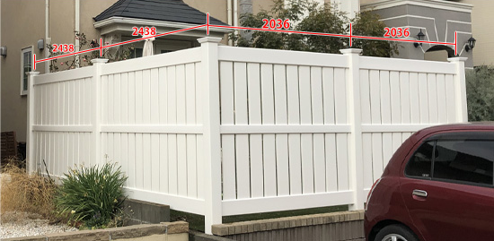 バイナルセミプライバシーフェンス