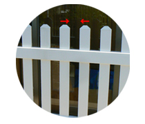 ピケットの間隔変更