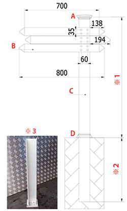 バイナルサインボードキット図面