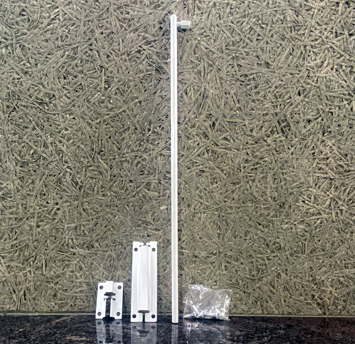 Exterior Coated Steel Drop Pin White